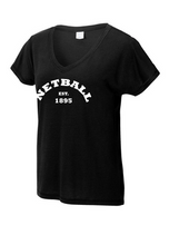 Netball Est. 1895 vneck & round neck tee